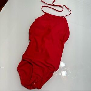 Venus cherry red one pc bathing suit super sexy size 10 vs3